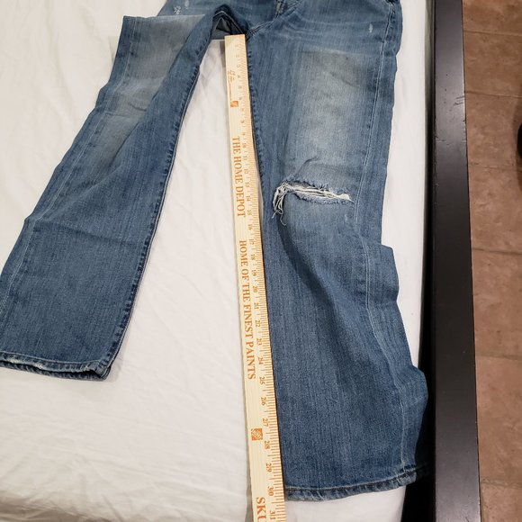 LEVI'S Men's Distressed 501 button Fly - Picture 4 of 6